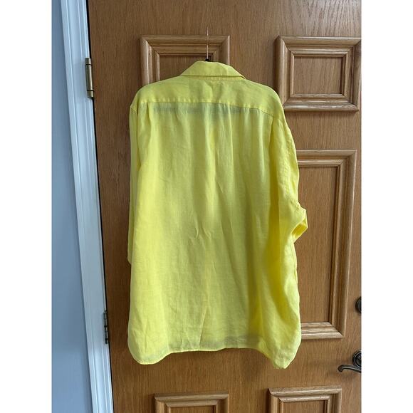 Men’s Ralph Lauren Purple Label 100% Linen Shirt – Size 17.5 - Picture 7 of 7